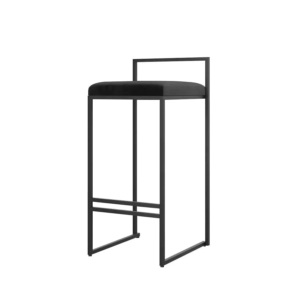 Girona - Tabouret de bar moderne en velours